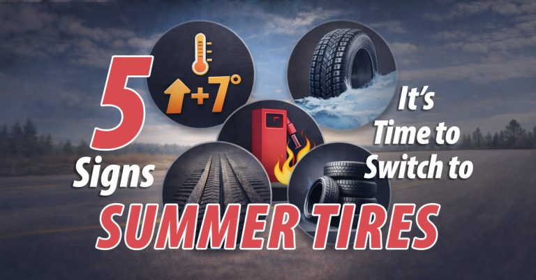 5 Signs it's time for Your Seasonal Tire Swap