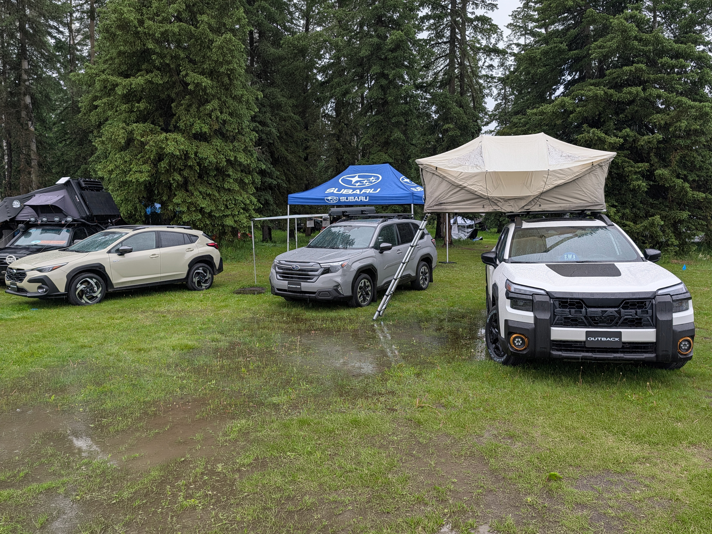 The Rain Started early Saturday